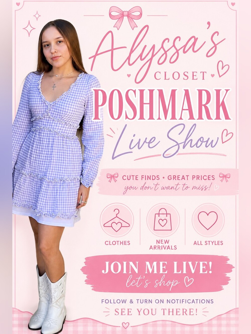 I'M LIVE!!!!! JOIN ME!!! LIVE SHOW FLYER!!💖✨️🫶